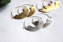 Load image into Gallery viewer, BOTANICAL HOOPS - ECO SILVER