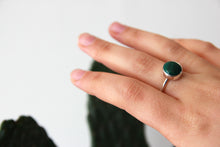 Load image into Gallery viewer, SIMPLE MALACHITE RING - Size UK L 1/2